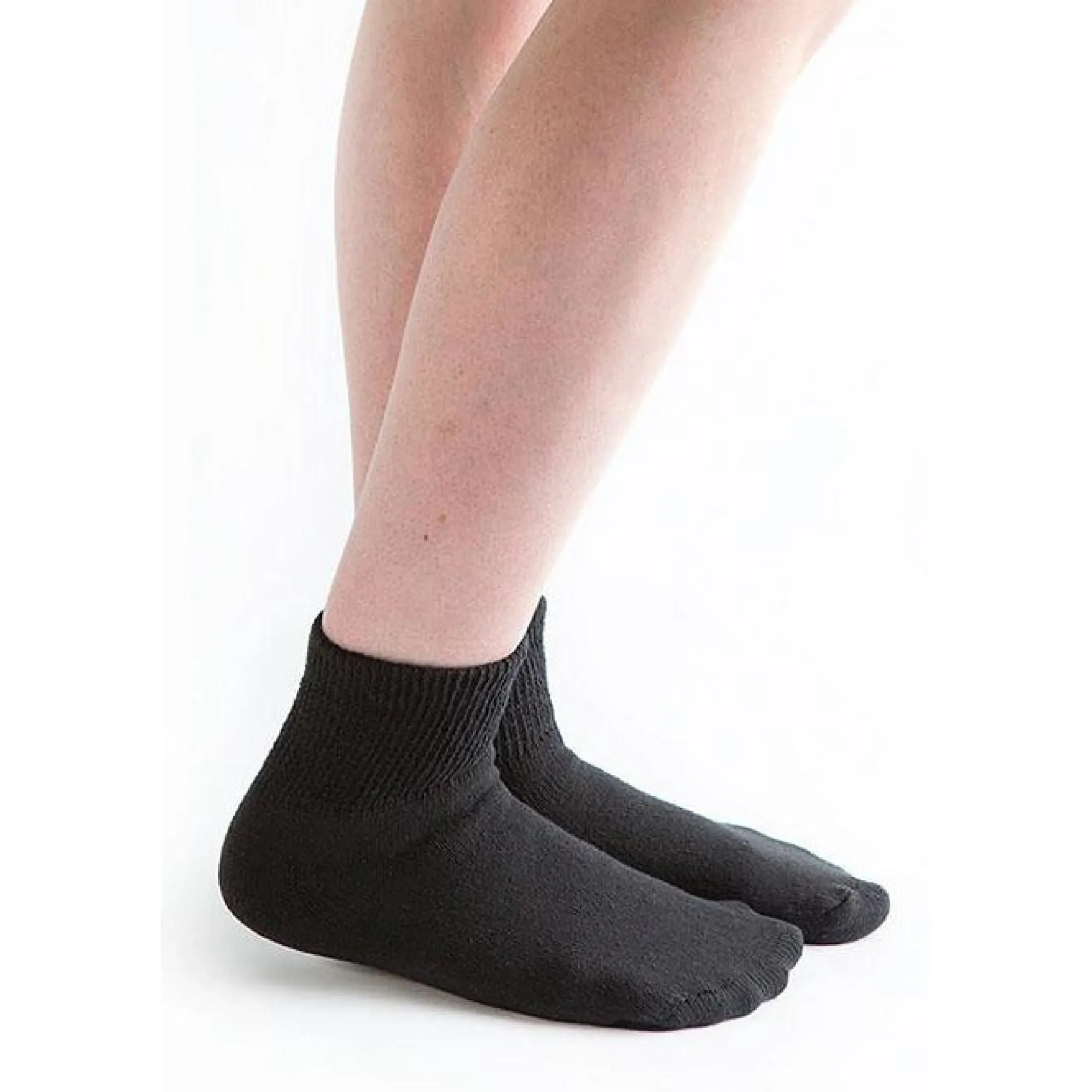 Doc Ortho Loose Fit Diabetic 1/4 Crew Socks, 3 pairs