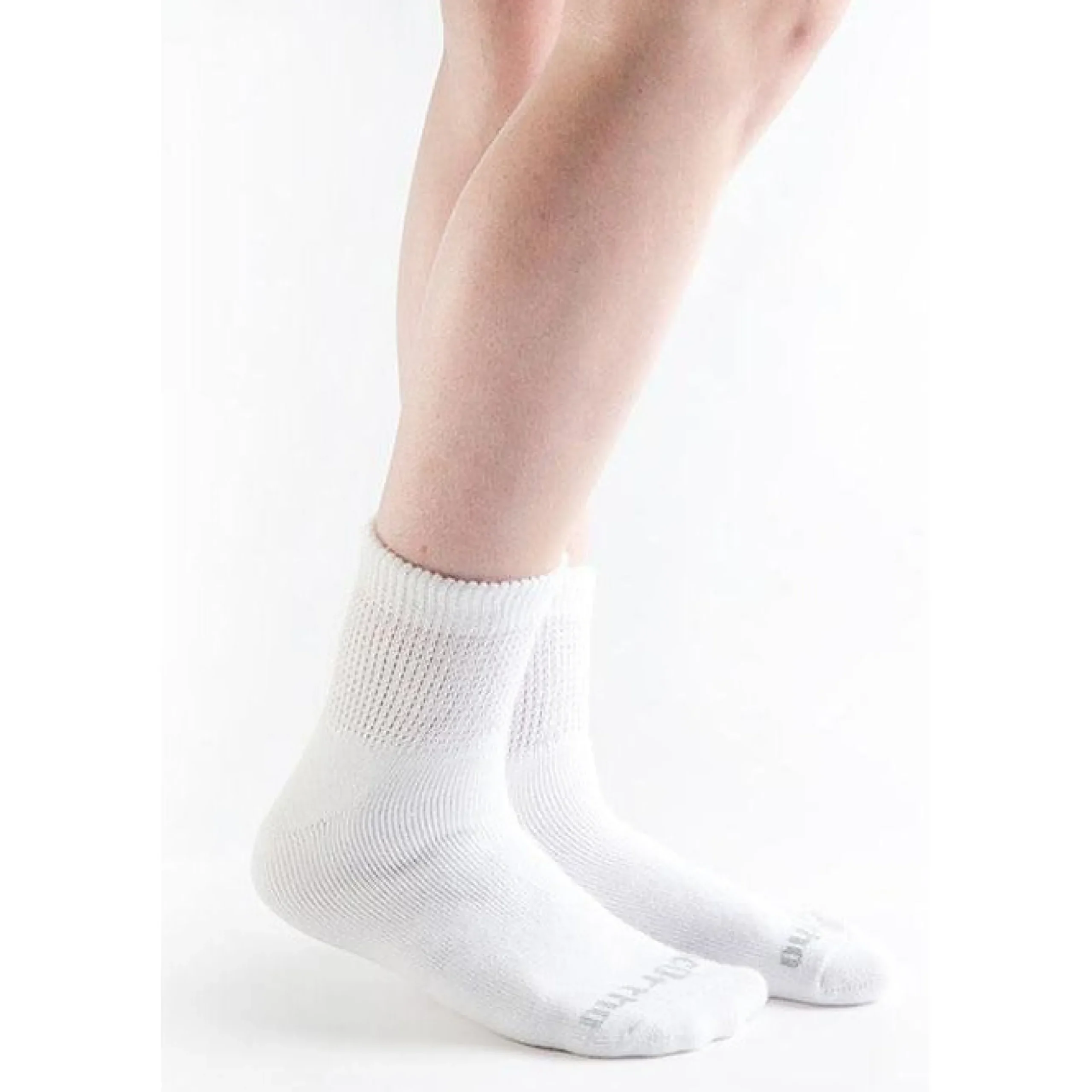 Doc Ortho Ultra Soft Loose Fit Diabetic 1/4 Crew Socks, 3 pairs