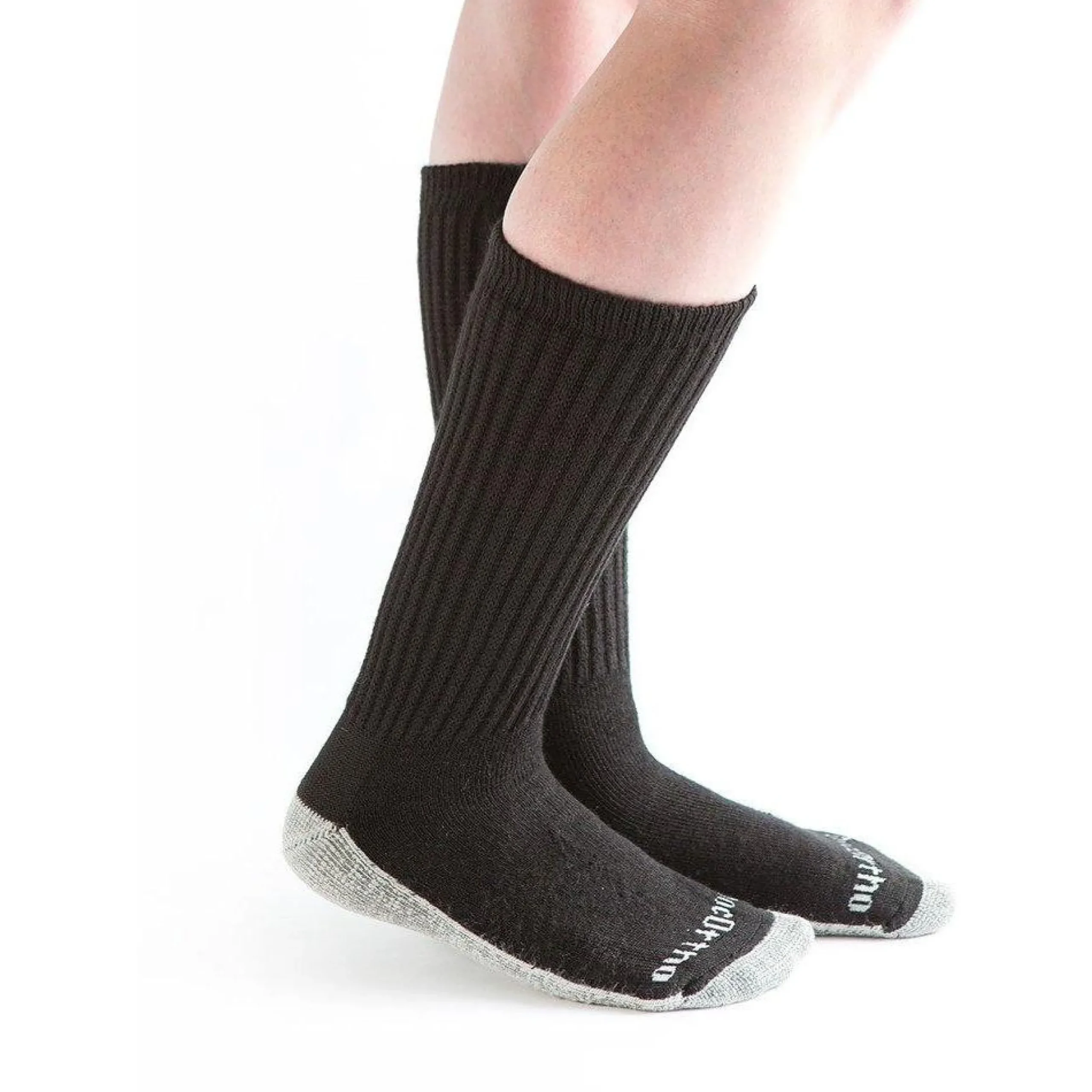 Doc Ortho Ultra Soft Silver Diabetic Crew Socks, 2 Pairs
