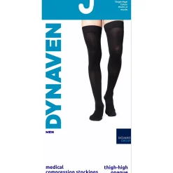 Dynaven Opaque Men's Thigh High 15-20 mmHg
