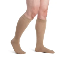 Dynaven Opaque Ribbed Men's Knee High 30-40 mmHg