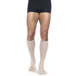 Dynaven Opaque Ribbed Men's Knee High 15-20 mmHg