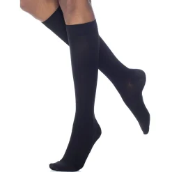 Dynaven Opaque Women's Knee High 30-40 mmHg w/ Silicone Top