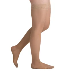 EvoNation Everyday Sheer 15-20 mmHg Thigh High w/ Lace Top Band