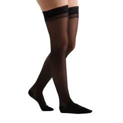 EvoNation Everyday Sheer 15-20 mmHg Thigh High w/ Lace Top Band