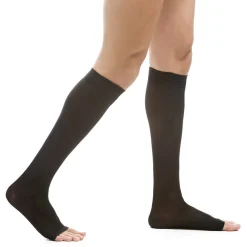 EvoNation Women’s Opaque 20-30 mmHg OPEN TOE Knee High
