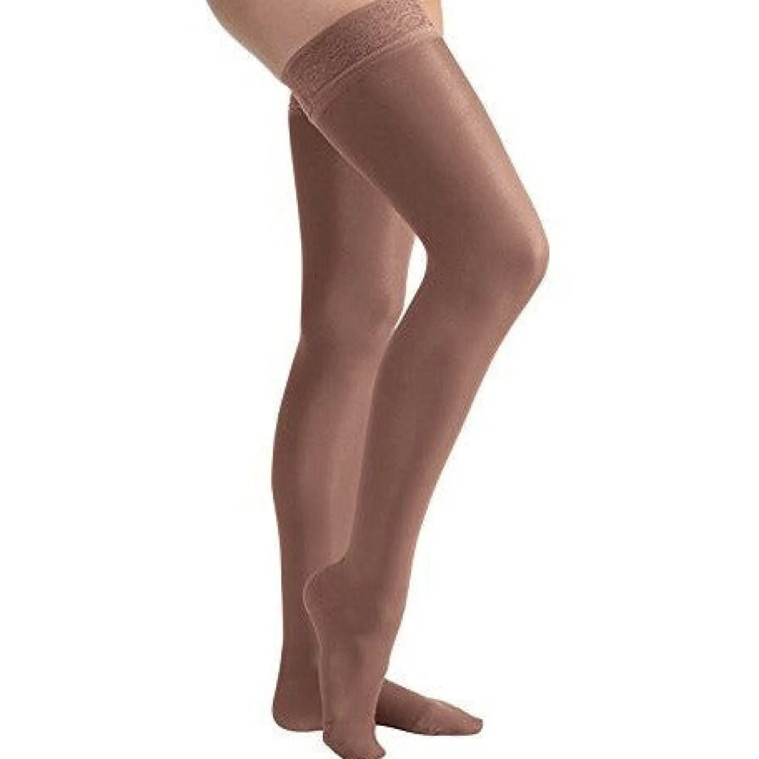 JOBST® UltraSheer Women's Thigh High 20-30 mmHg w/ Lace Silicone Top Band