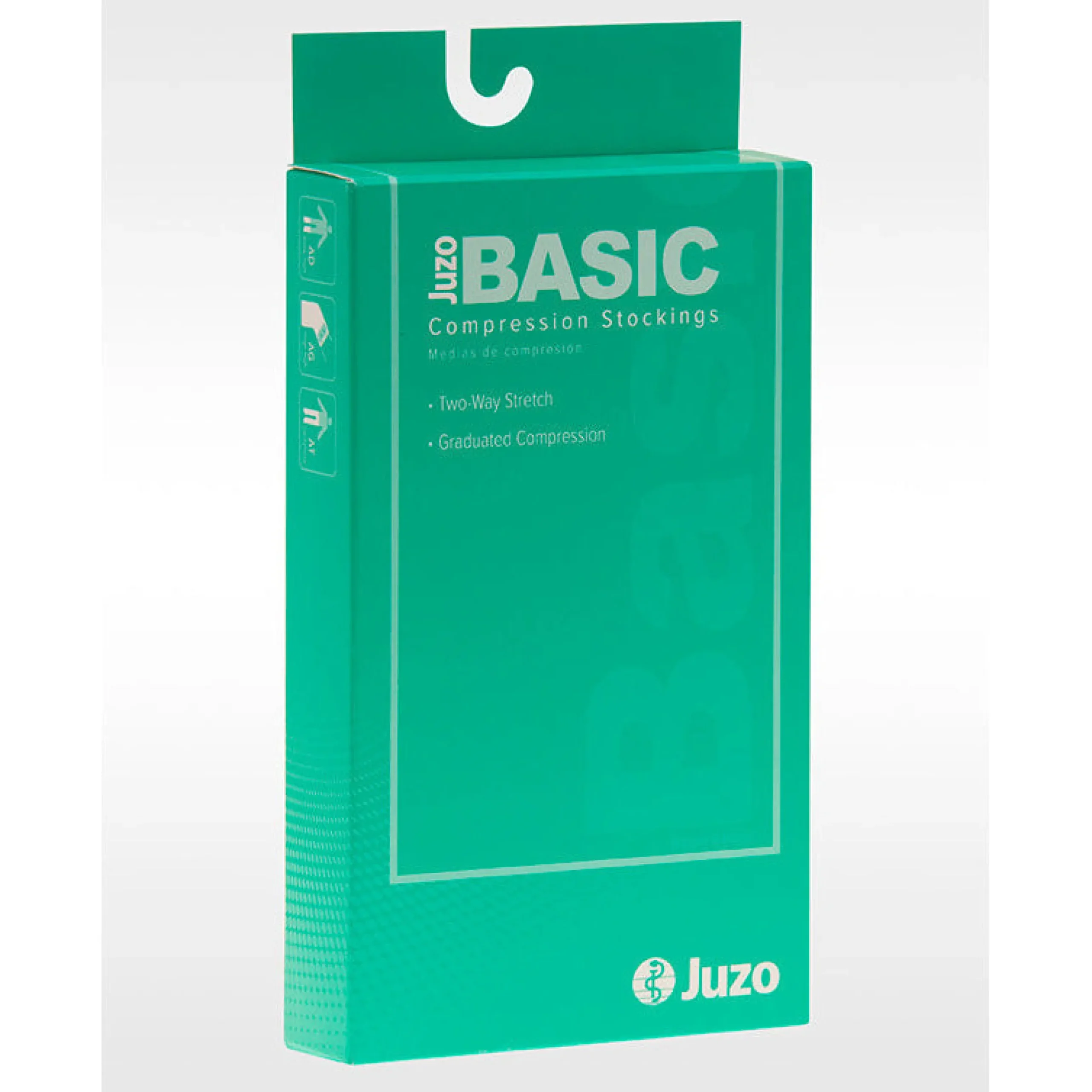 Juzo Basic Thigh High 20-30 mmHg, Open Toe w/ Silicone Top Band