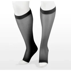 Juzo Naturally Sheer Knee High 20-30 mmHg, Open Toe