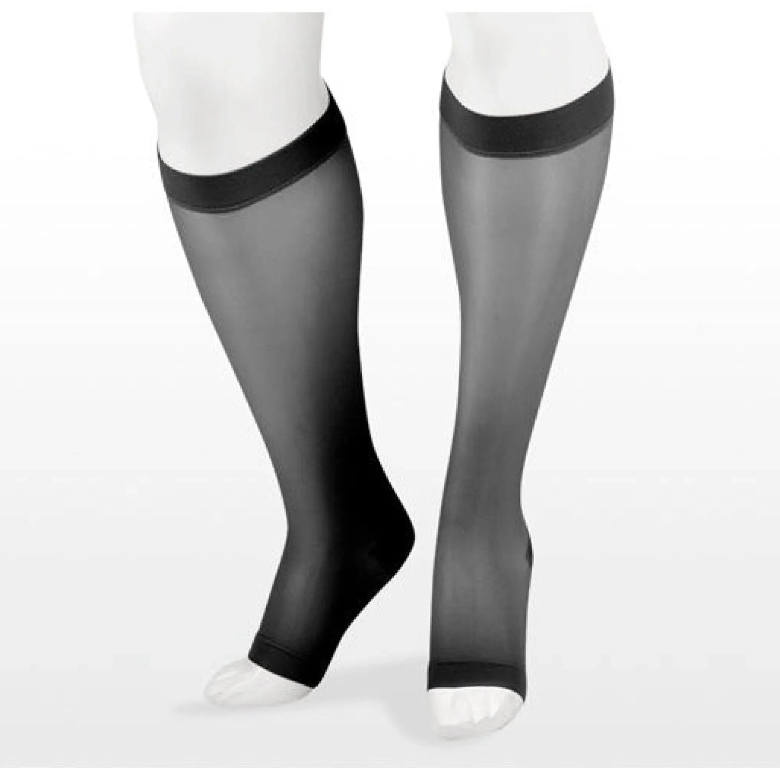Juzo Naturally Sheer Knee High 20-30 mmHg, Open Toe