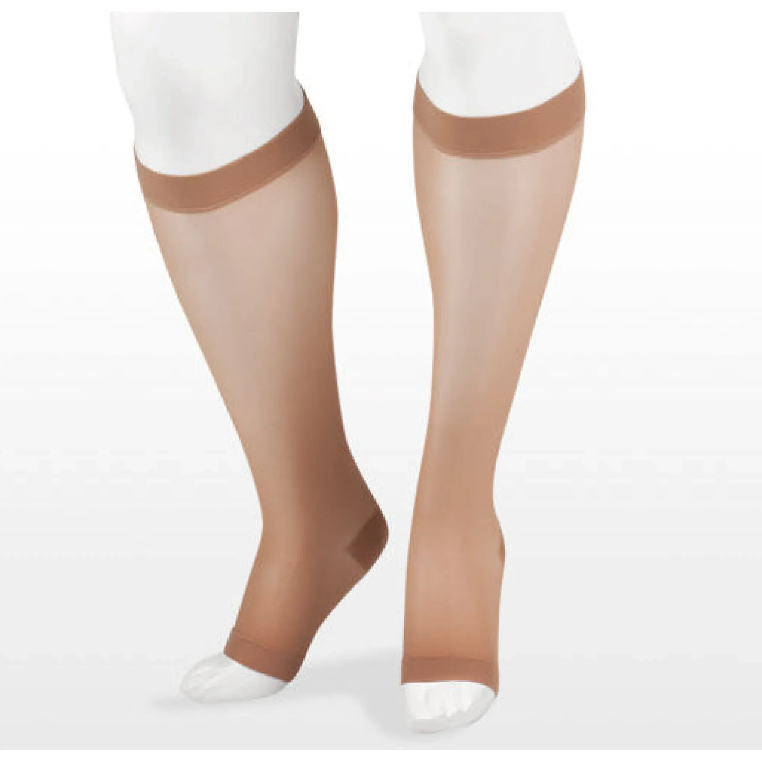 Juzo Naturally Sheer Knee High 30-40 mmHg, Open Toe