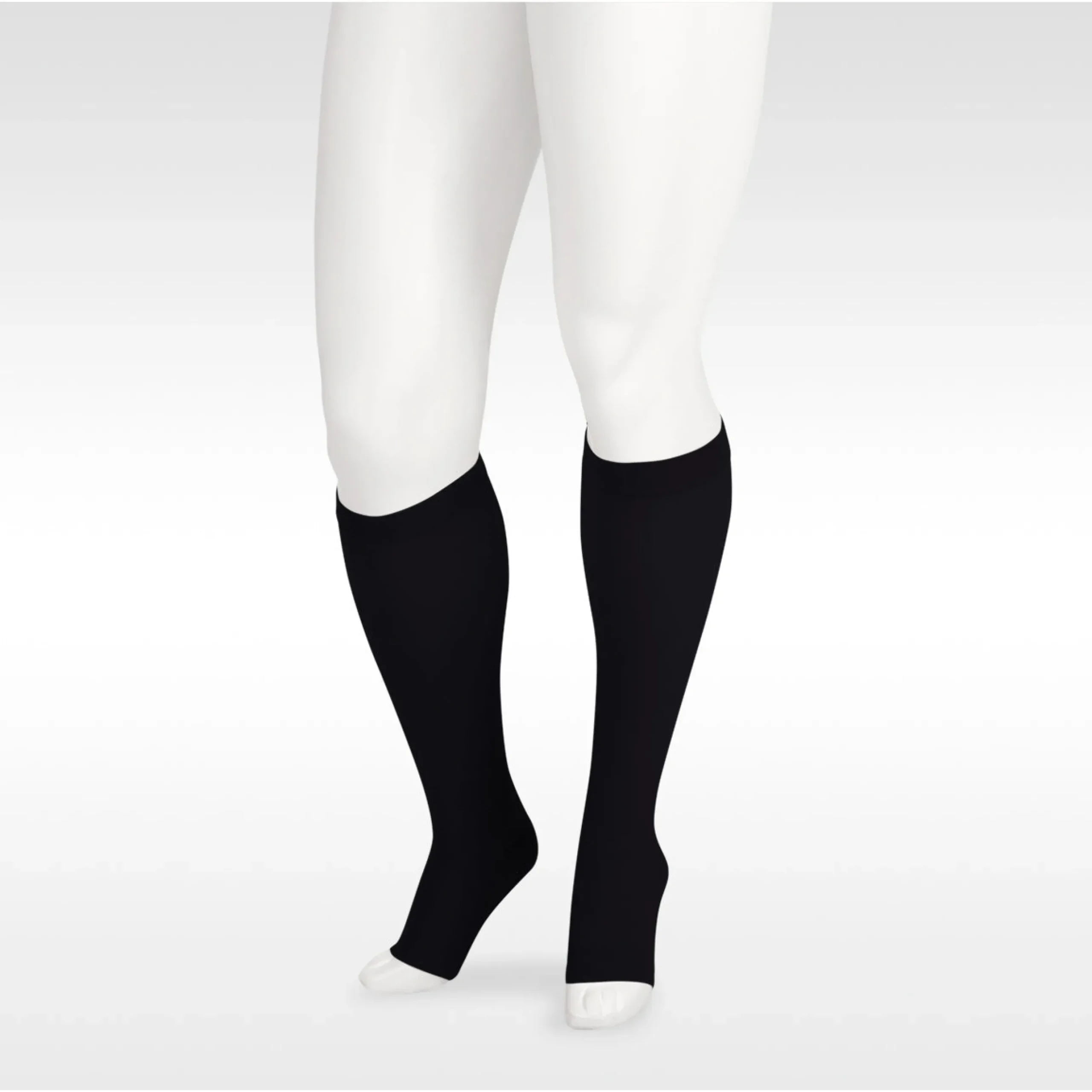 Juzo Soft Knee High 15-20 mmHg w/ Silicone Band, Open Toe