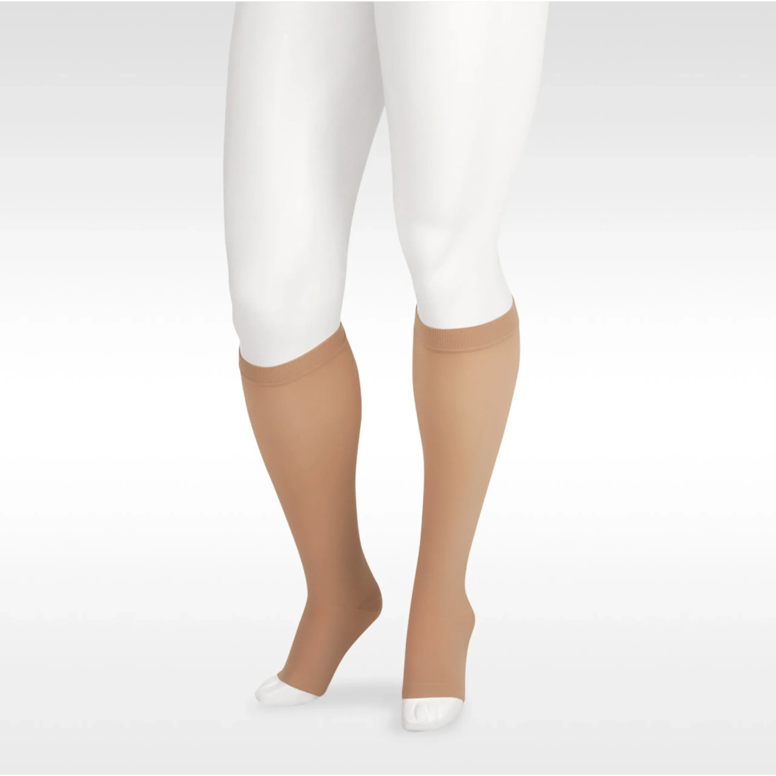Juzo Soft Knee High 15-20 mmHg w/ Silicone Band, Open Toe