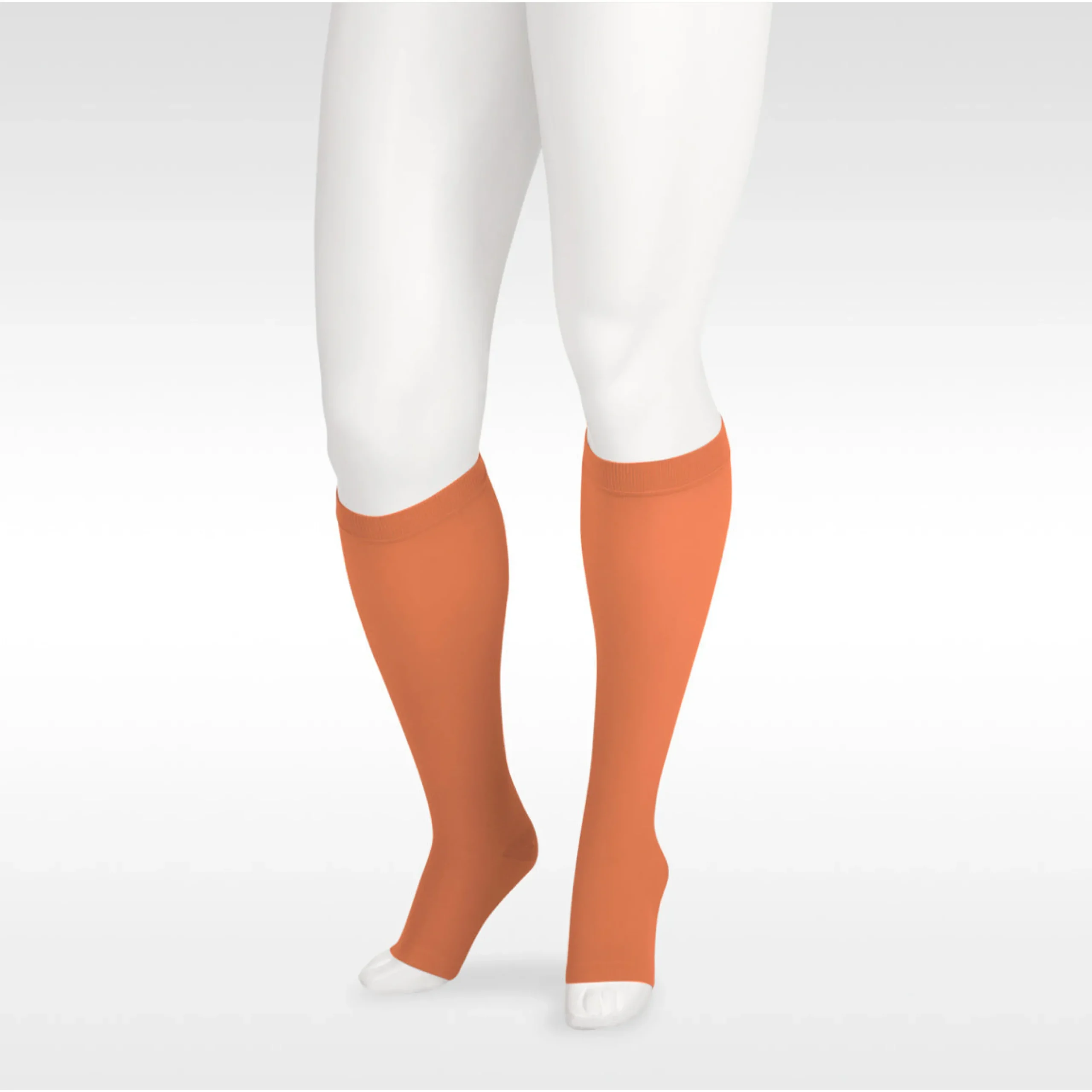 Juzo Soft Knee High 15-20 mmHg w/ Silicone Band, Open Toe