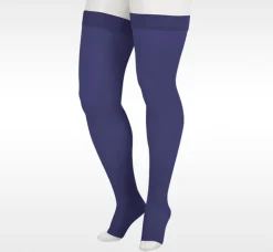 Juzo Soft Thigh High 20-30 mmHg w/ Silicone Band, Open Toe