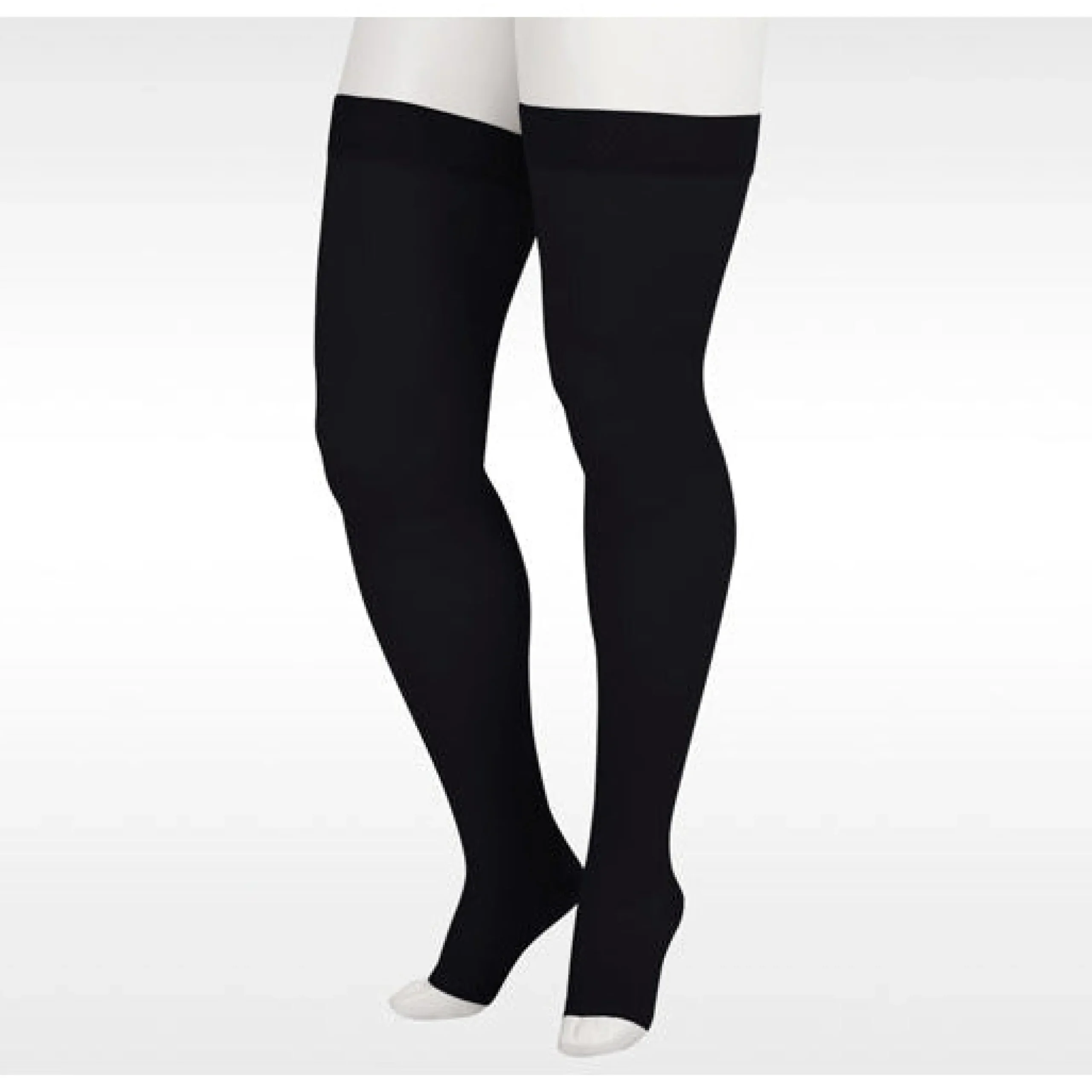 Juzo Soft Thigh High 20-30 mmHg w/ Silicone Band, Open Toe