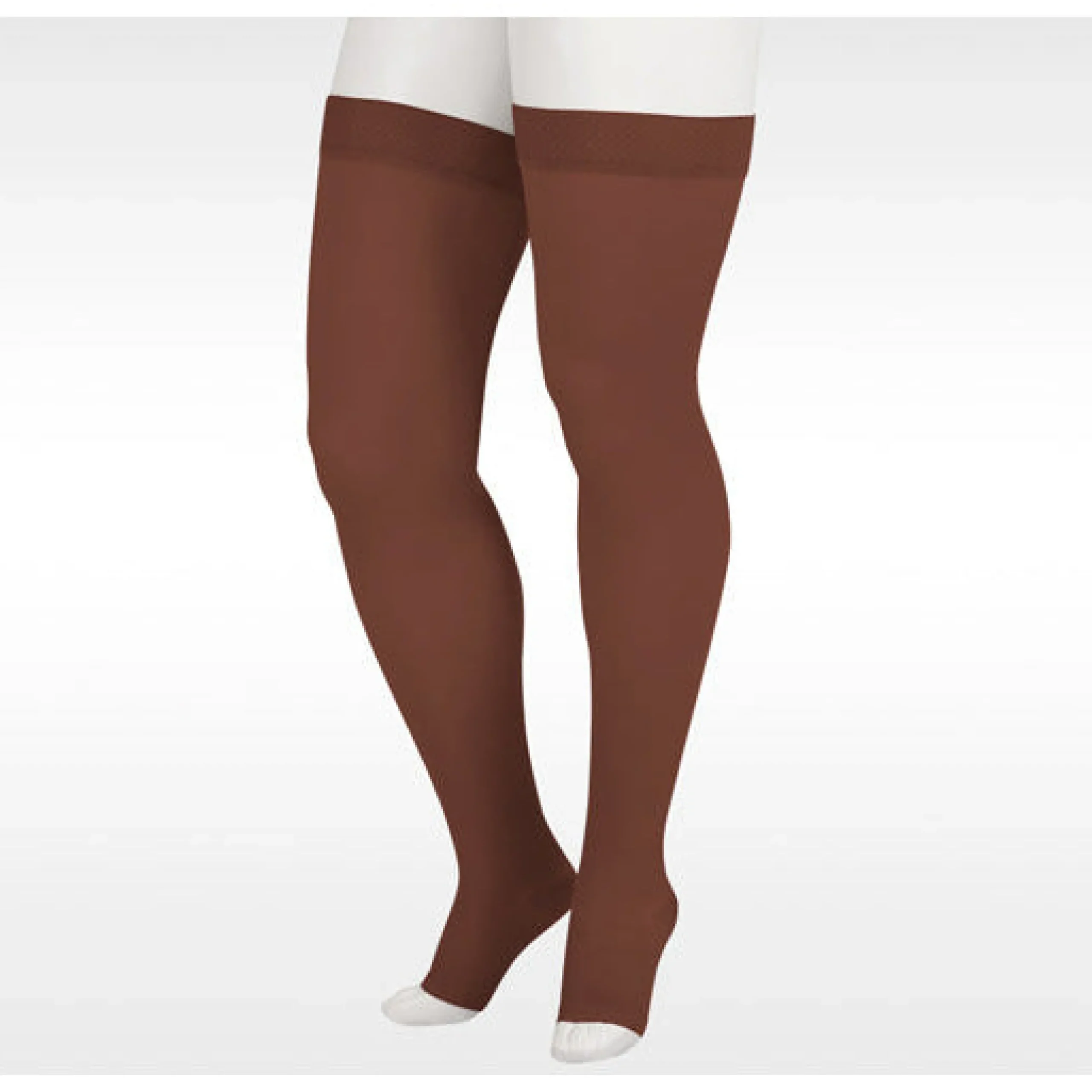 Juzo Soft Thigh High 20-30 mmHg w/ Silicone Band, Open Toe