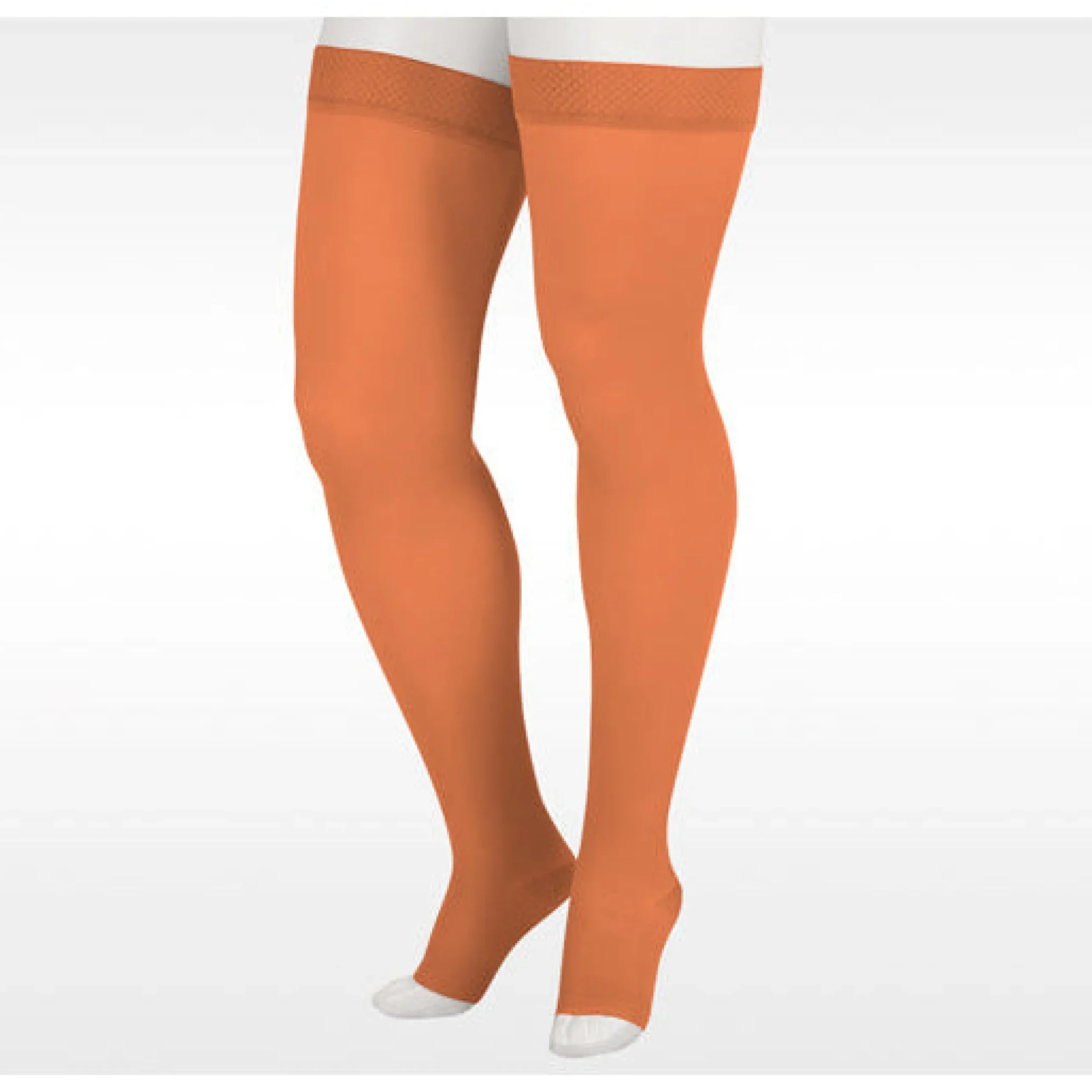 Juzo Soft Thigh High 20-30 mmHg w/ Silicone Band, Open Toe