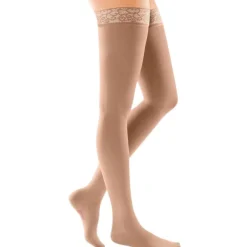 Mediven Comfort Thigh High 15-20 mmHg w/ Lace Silicone Top Band