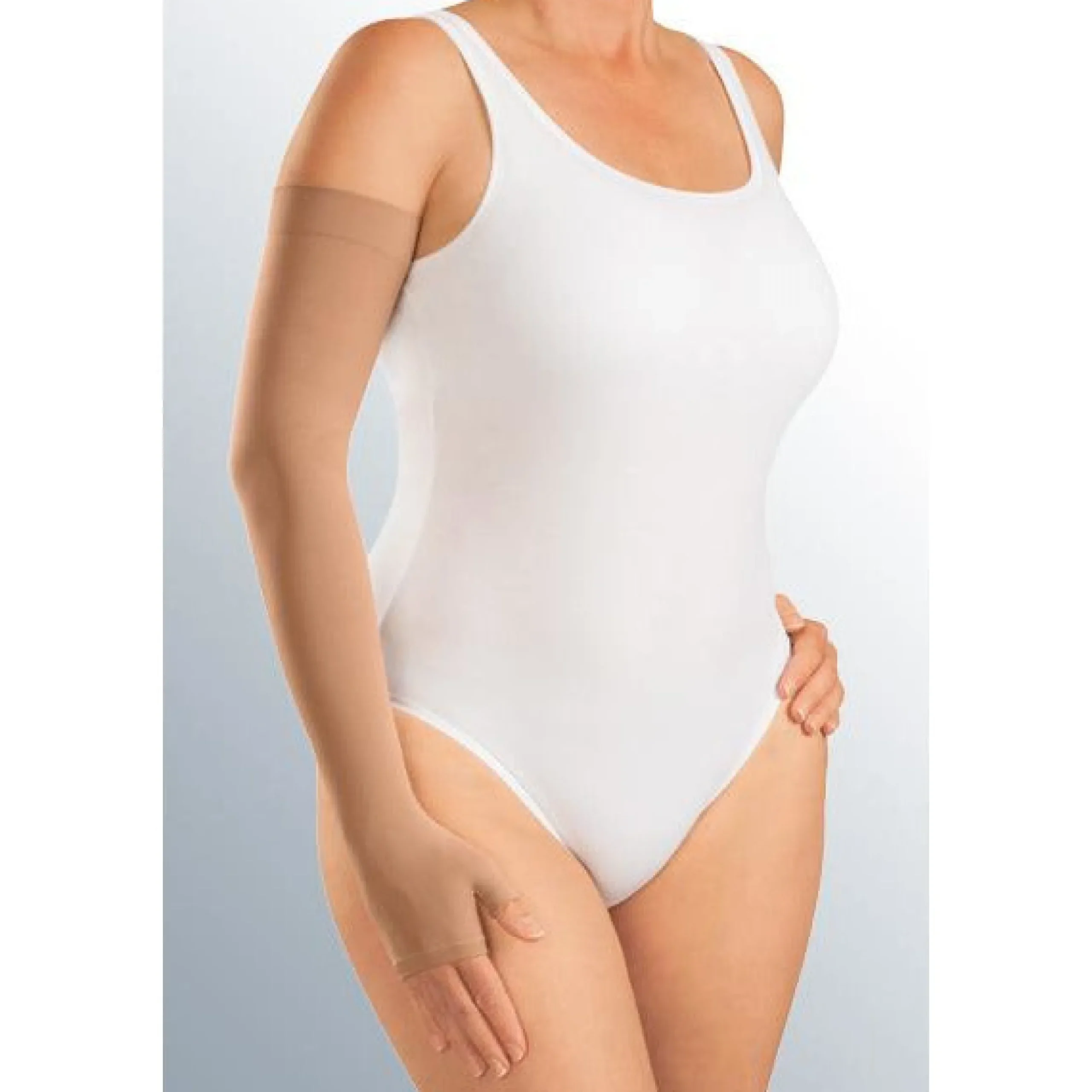 Mediven Harmony Armsleeve 30-40 mmHg w/ Gauntlet and Beaded Silicone Top Band