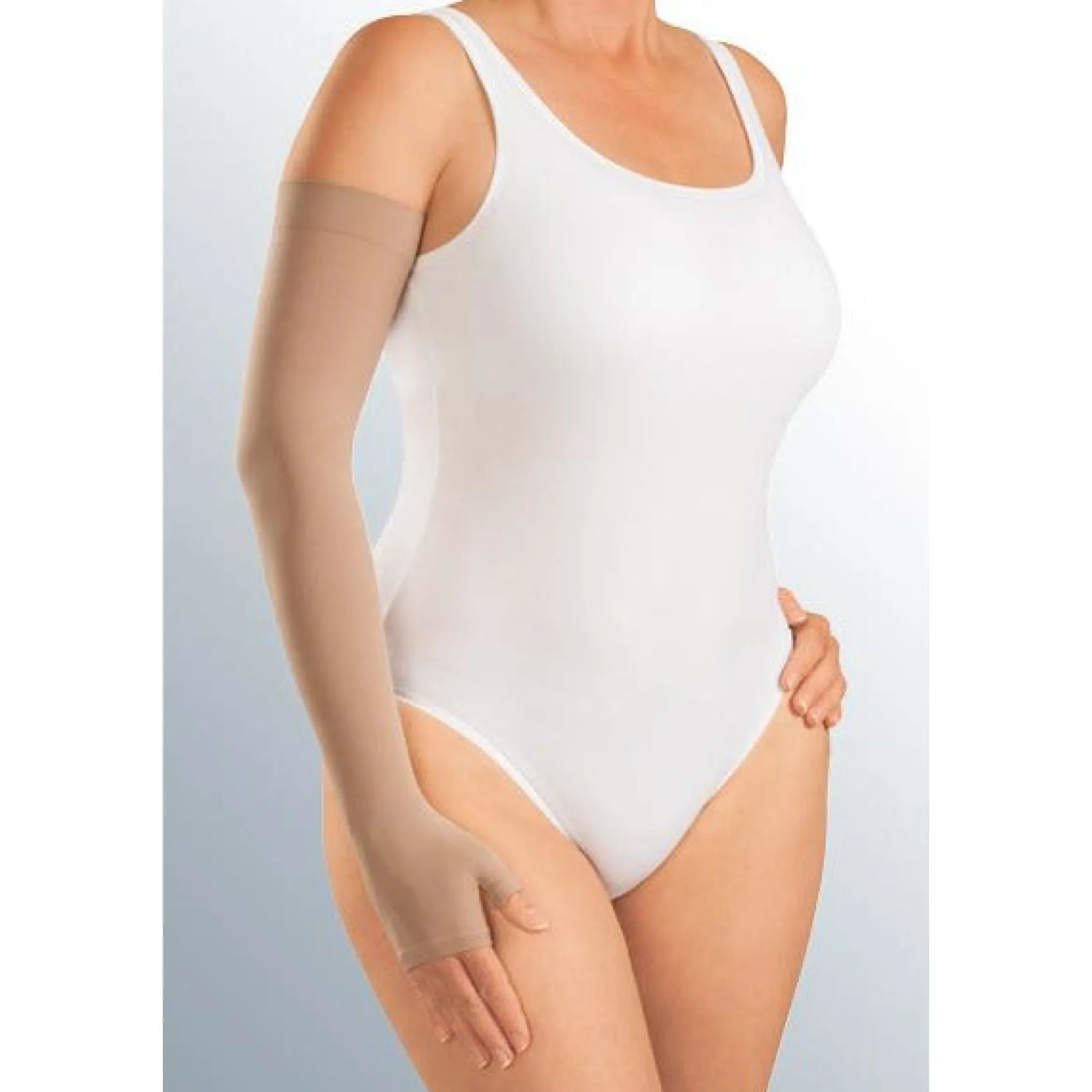 Mediven Harmony Armsleeve 30-40 mmHg w/ Gauntlet and Beaded Silicone Top Band