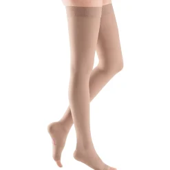 Mediven Plus Thigh High 20-30 mmHg, Open Toe w/ Silicone Top Band