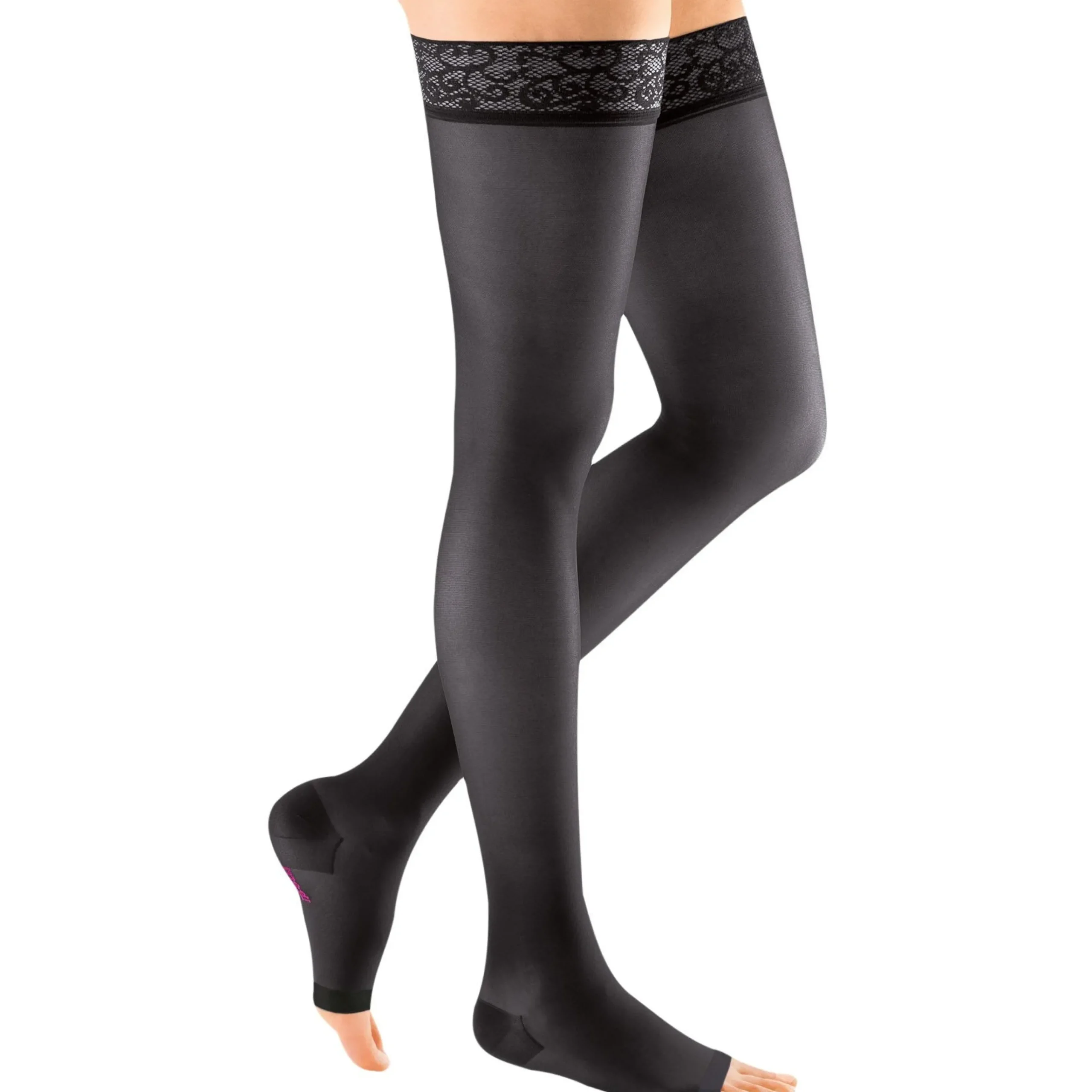 Mediven Sheer & Soft Women's Thigh High 20-30 mmHg, Open Toe