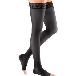 Mediven Sheer & Soft Women's Thigh High 30-40 mmHg, Open Toe