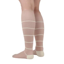 Rejuva® Broad Stripe Knee High, 15-20 mmHg