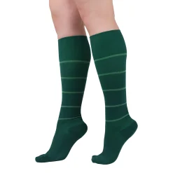 Rejuva® Broad Stripe Knee High, 15-20 mmHg
