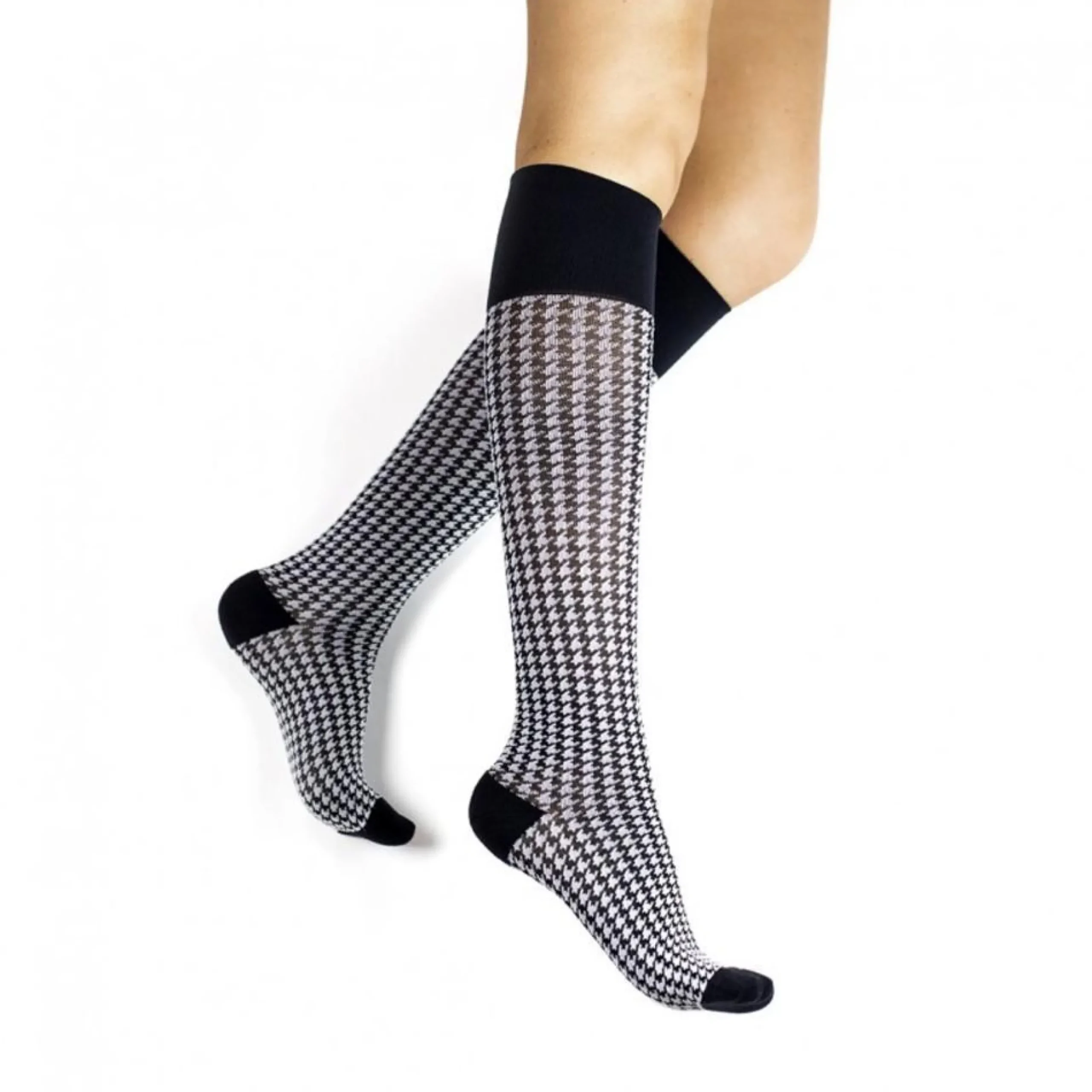 Rejuva® Houndstooth Knee High 15-20 mmHg