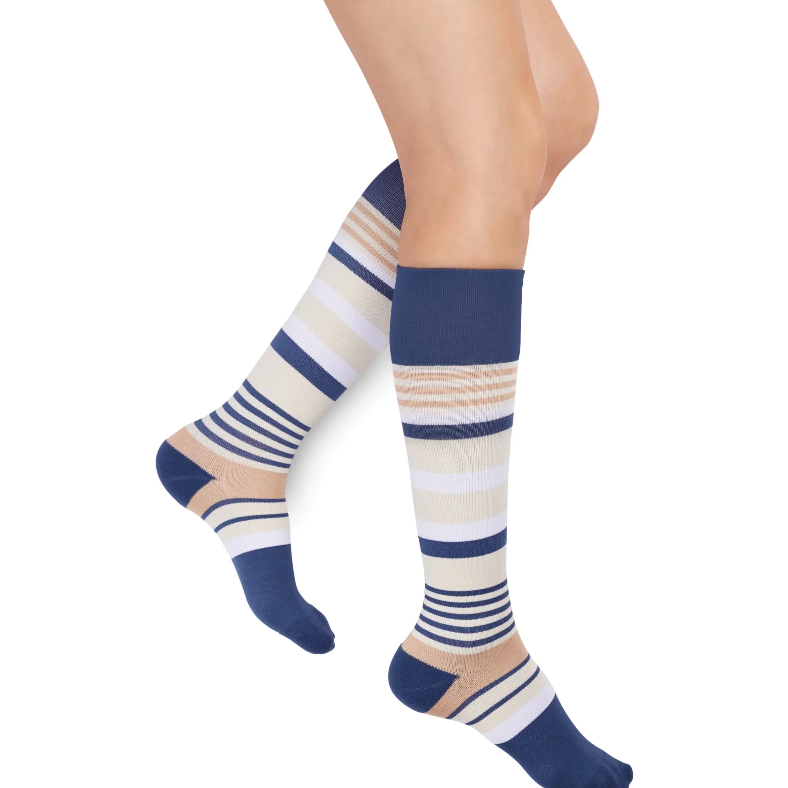 Rejuva® Motley Stripe Knee High 15-20 mmHg