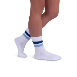Rejuva® Retro Stripe Crew Compression Sock