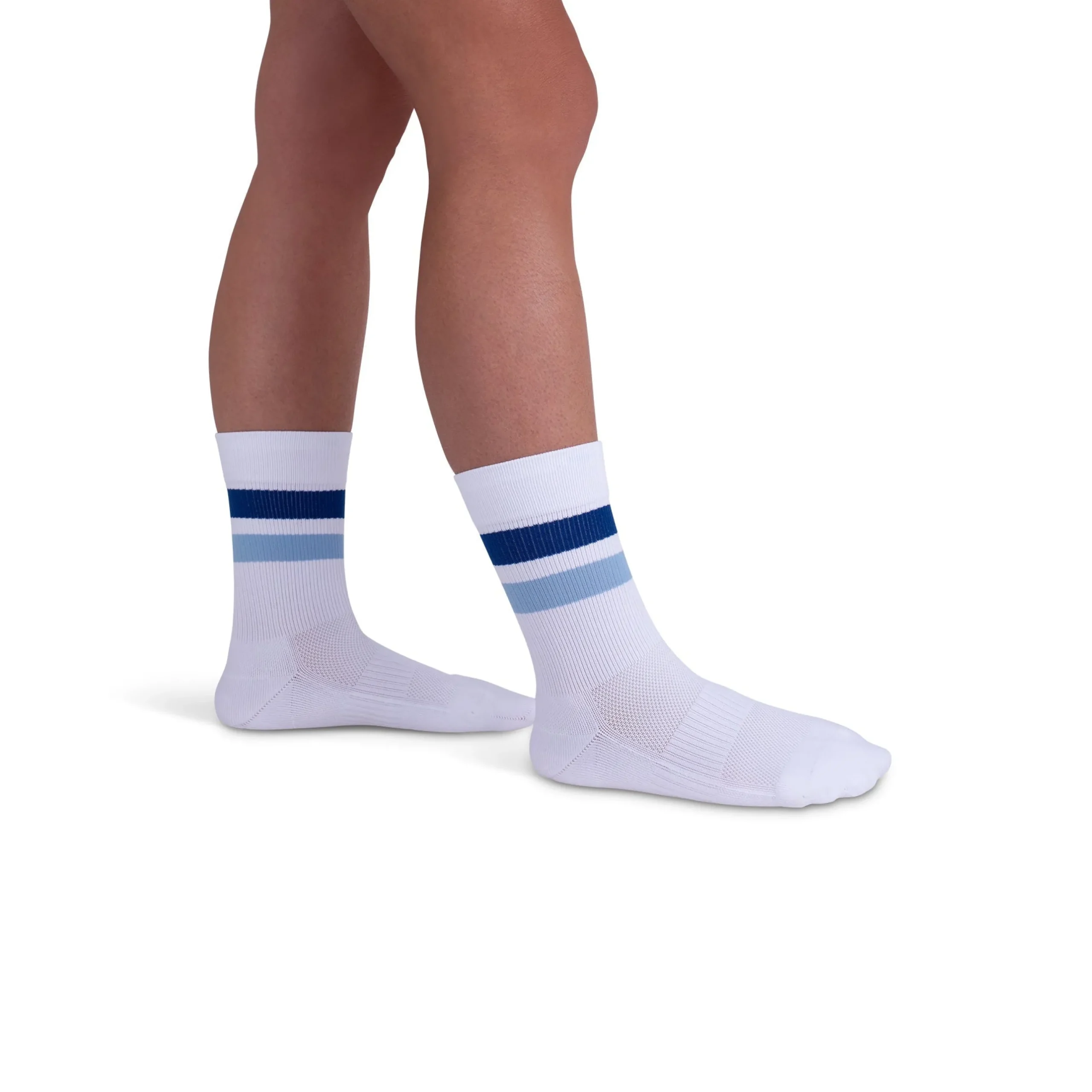 Rejuva® Retro Stripe Crew Compression Sock