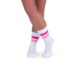 Rejuva® Retro Stripe Crew Compression Sock