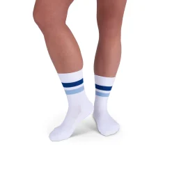 Rejuva® Retro Stripe Crew Compression Sock