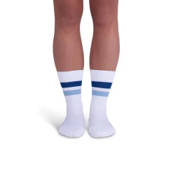 Rejuva® Retro Stripe Crew Compression Sock