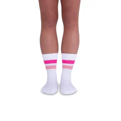 Rejuva® Retro Stripe Crew Compression Sock