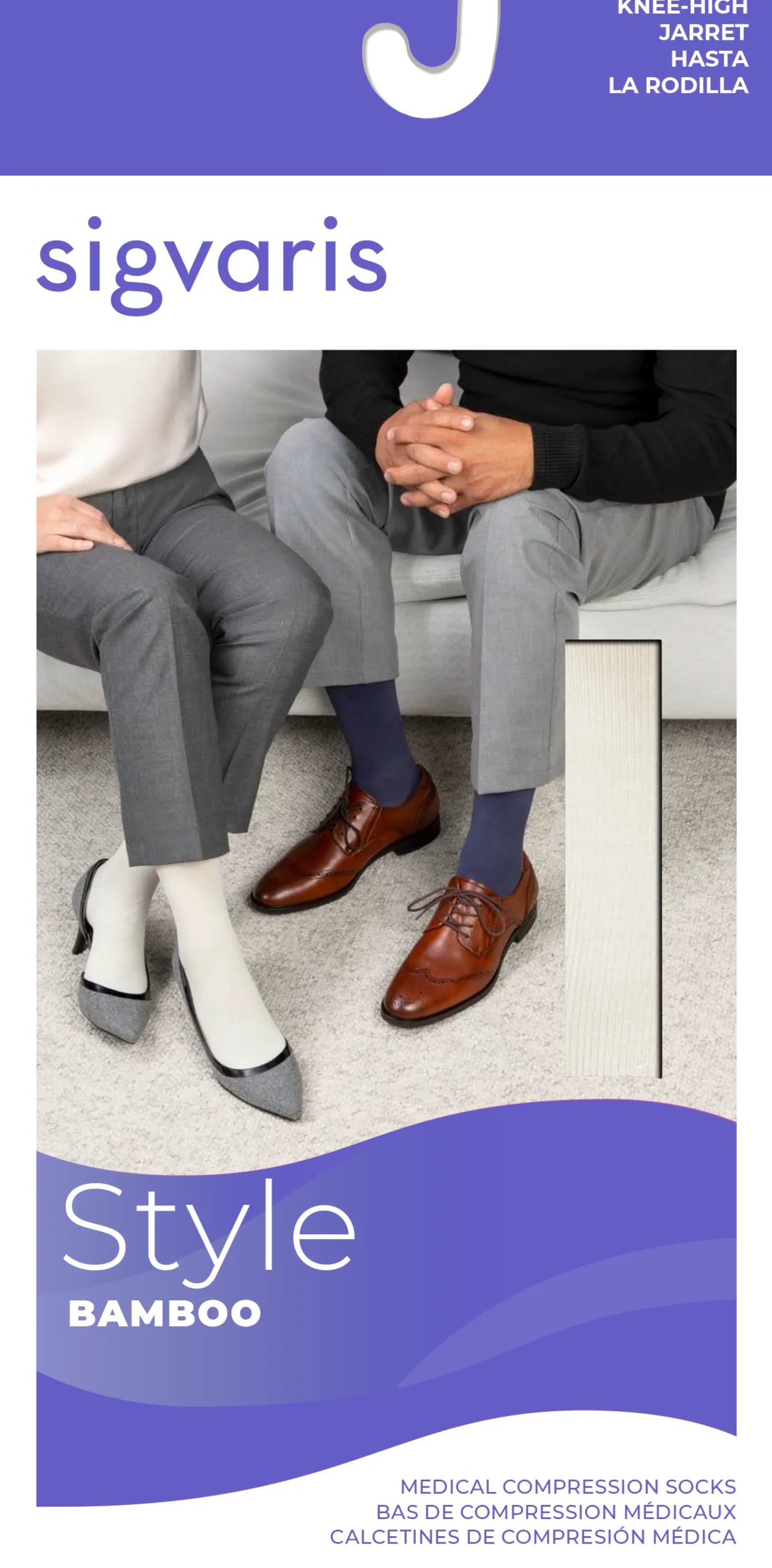 Sigvaris Bamboo Knee High 20-30 mmHg