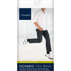Sigvaris Casual Cotton Men's Knee High 15-20 mmHg