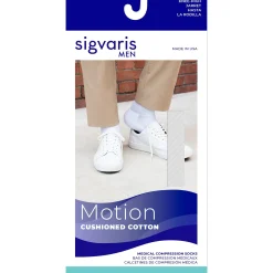 Sigvaris Cushioned Cotton Men's Knee High 20-30 mmHg