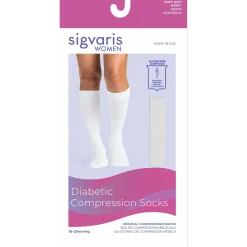 Sigvaris Diabetic Compression Socks Women's Knee High 18-25 mmHg