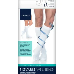 Sigvaris Eversoft Diabetic Knee High 8-15 mmHg