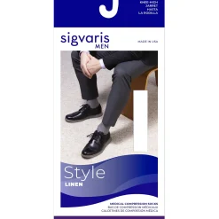 Sigvaris Linen Men's Knee High 20-30 mmHg