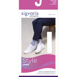 Sigvaris Linen Women's Knee High 20-30 mmHg