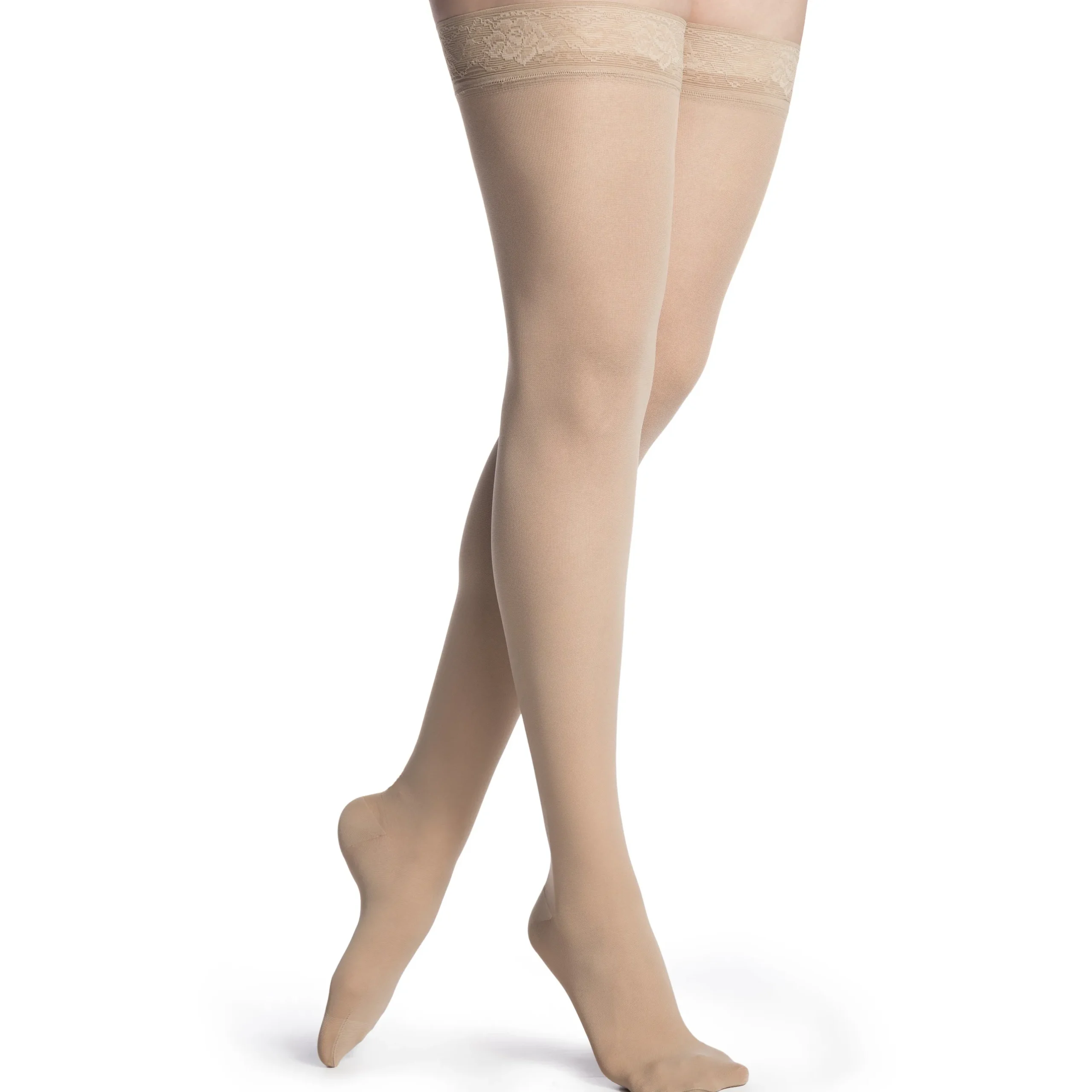 Sigvaris Medium Sheer Women's Thigh High 20-30 mmHg