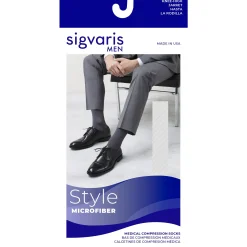 Sigvaris Microfiber Men's Knee High 30-40 mmHg
