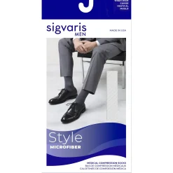 Sigvaris Microfiber Men's Thigh High 20-30 mmHg