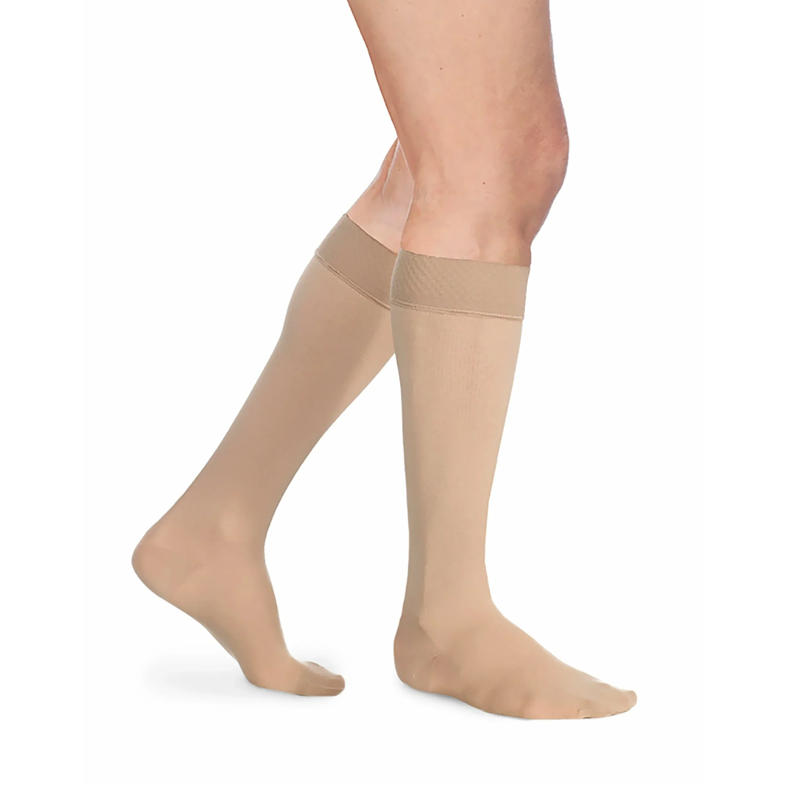Sigvaris Opaque Men's Knee High 20-30 mmHg w/ Silicone Grip-Top