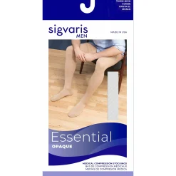 Sigvaris Opaque Men's Thigh High 20-30 mmHg